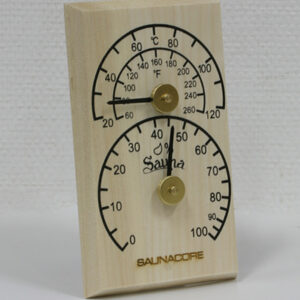 Wooden Hygrometer/Thermometer Rectangle (SA06)
