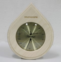 Wooden/Glass Tear Drop Hygrometer/Thermometer (SA09)