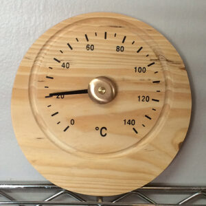 Wooden Round Thermometer - Celsius (SA08)